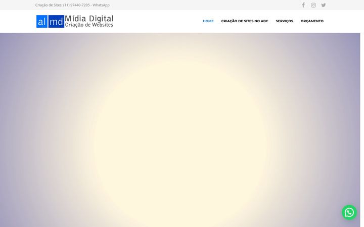 Screenshot of criacaodewebsitesabc.com.br