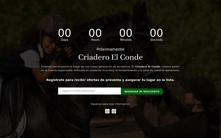 Screenshot of criaderoelconde.com