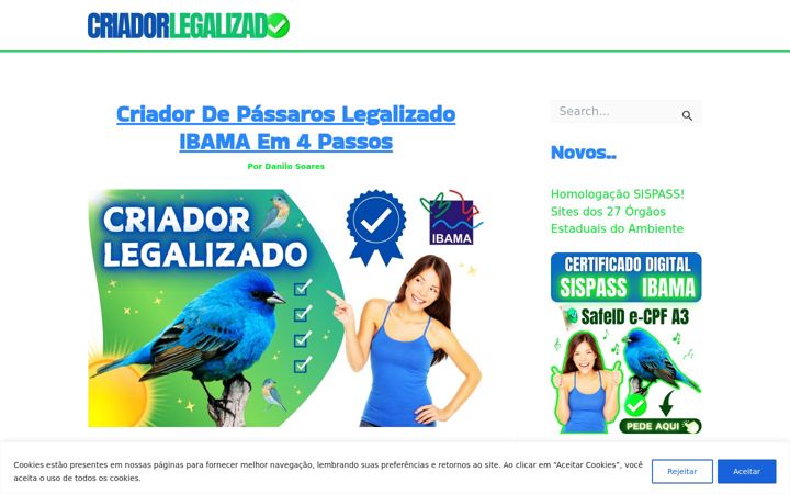 Screenshot van criadorlegalizado.com.br