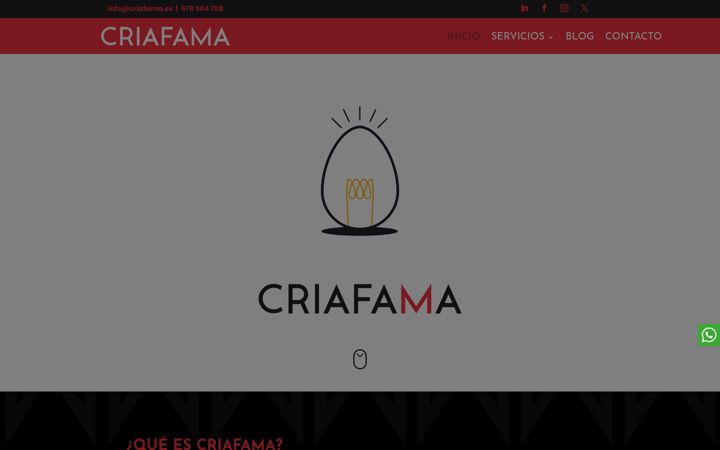 Screenshot of criafama.es