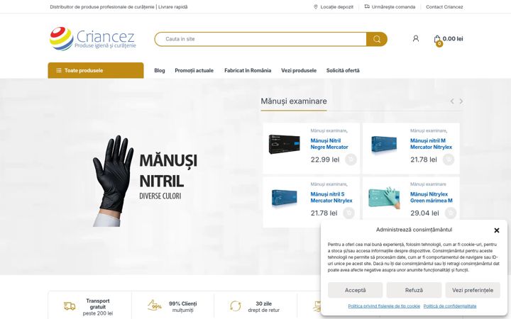 Screenshot of criancez.ro