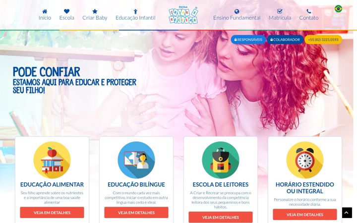 Skärmbild av criarerecrear.com.br