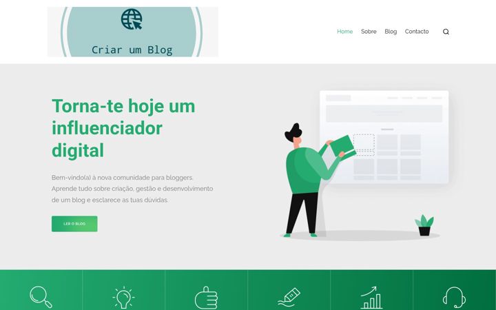 Screenshot van criarumblog.pt