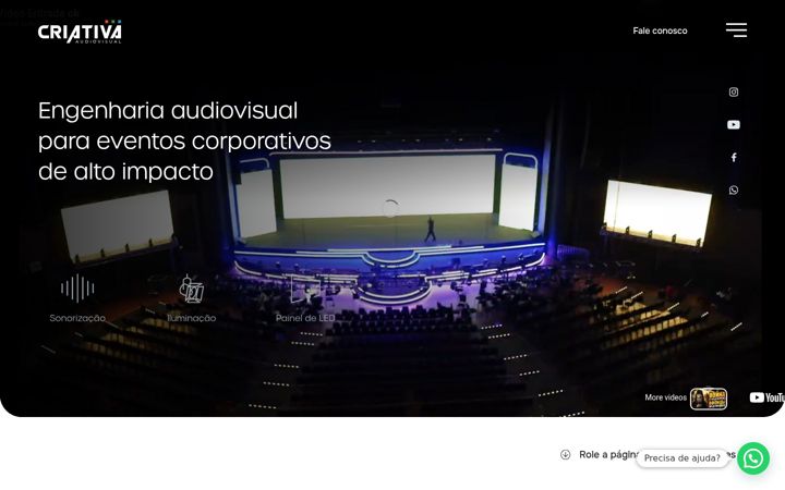Screenshot of criativaaudiovisual.com.br