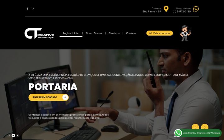 Screenshot of criativeterceirizacao.com.br