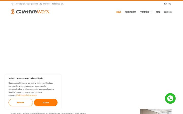 Screenshot of criativework.com.br