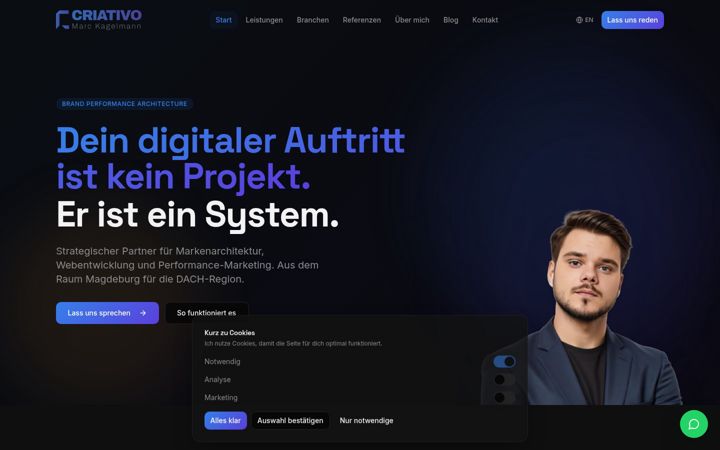 Screenshot of criativo17-media.de