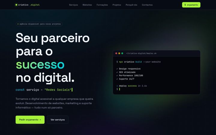 Screenshot van criativodigital.pt