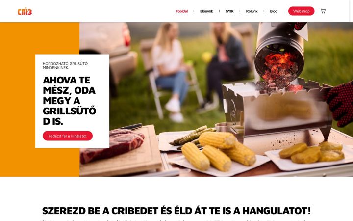 Screenshot του crib-grill.hu
