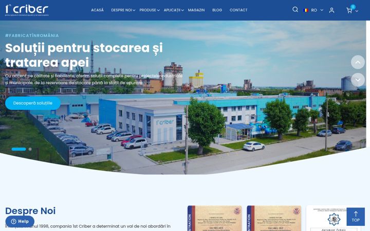 Screenshot of cribernet.ro