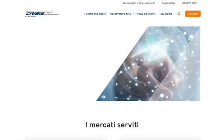 Screenshot di cribiscreditmanagement.it