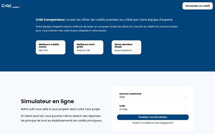 Screenshot of cribl.fr