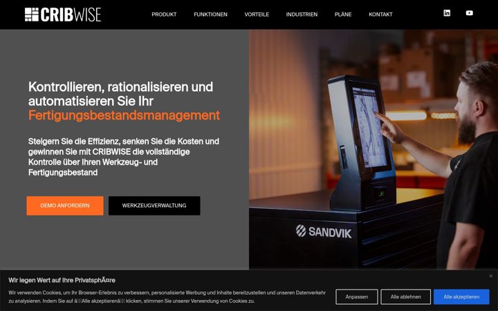 Screenshot of cribwise.de