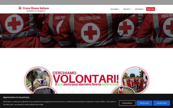 Screenshot of cricarignano.it