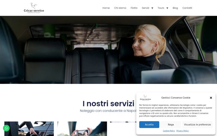 Screenshot di cricarservice.it