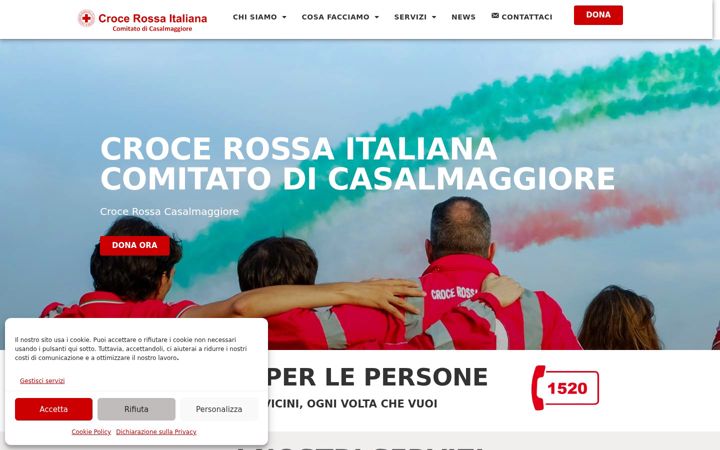 Screenshot of cricasalmaggiore.it