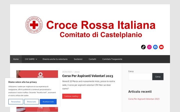 Screenshot of cricastelplanio.it