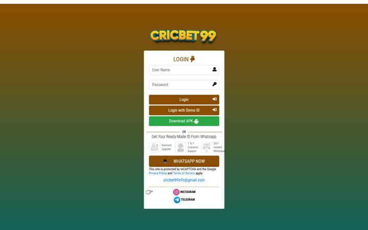 Screenshot of cricbet99.club
