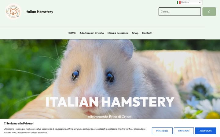 Screenshot di cricetodorato.it