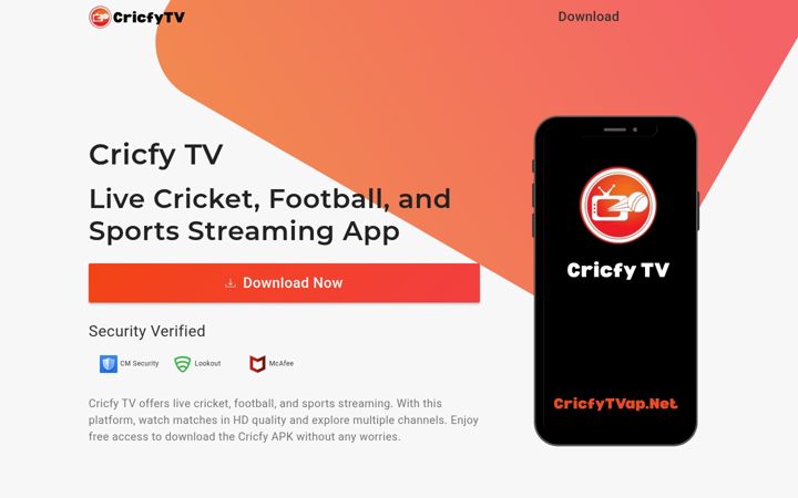 Screenshot of cricfytvap.net