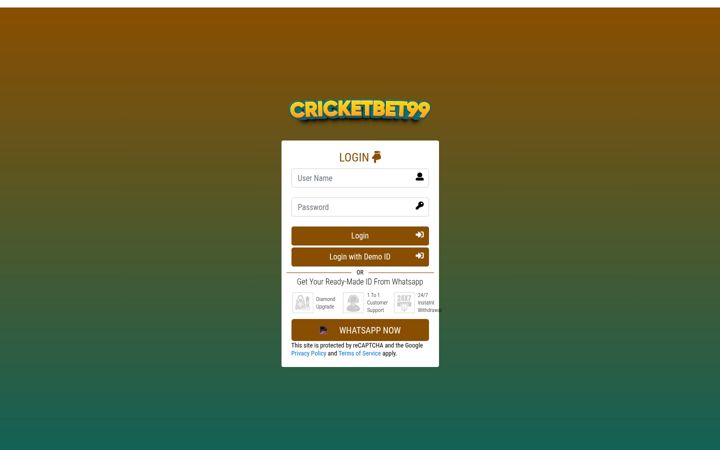 Snímek obrazovky cricketbet99.ai