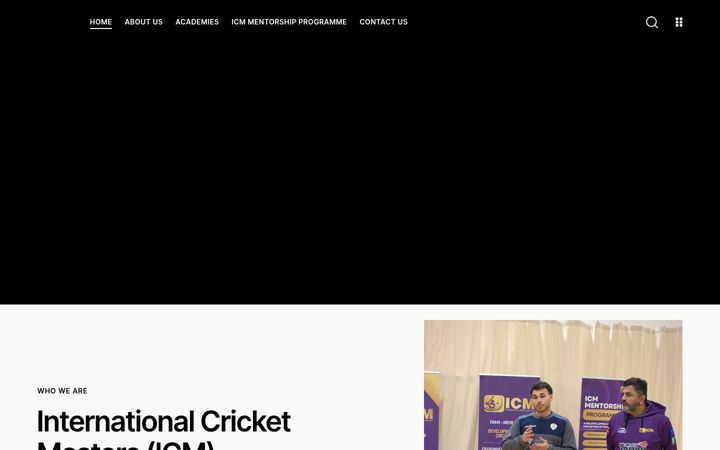 Screenshot of cricketmasters.co.uk
