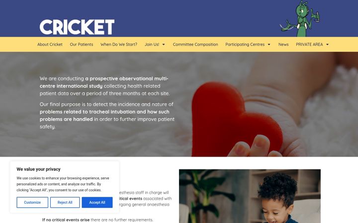 Screenshot of cricketstudy.eu