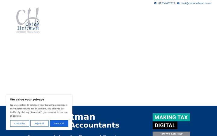 Screenshot of crickheitman.co.uk
