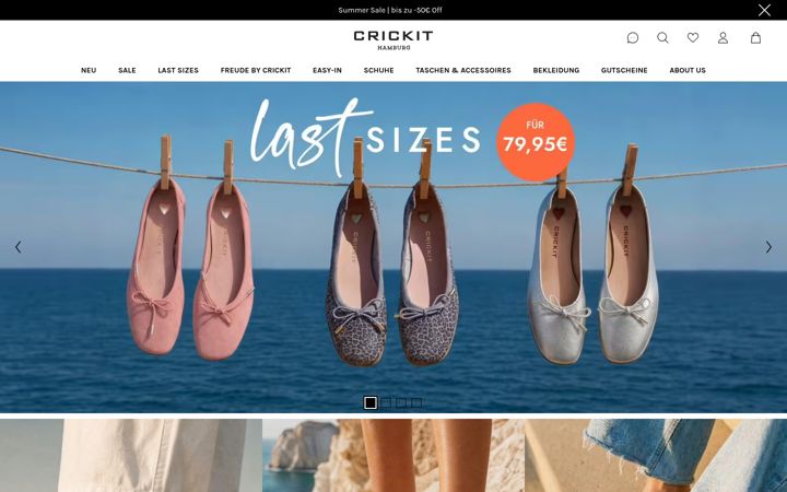 Screenshot of crickit.de