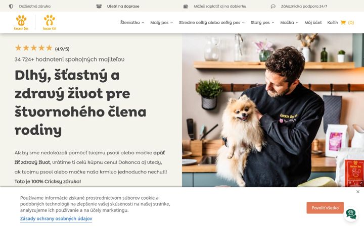 Screenshot of cricksydog.sk