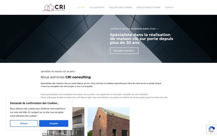 Screenshot of criconsulting.be