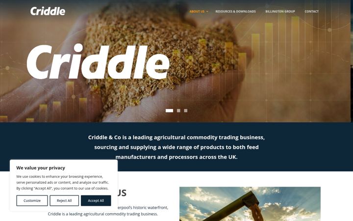 Screenshot of criddles.co.uk
