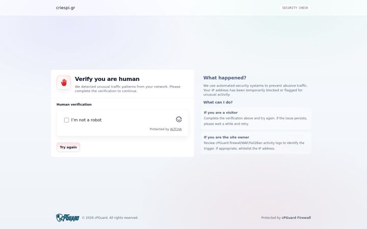 Screenshot of criespi.gr