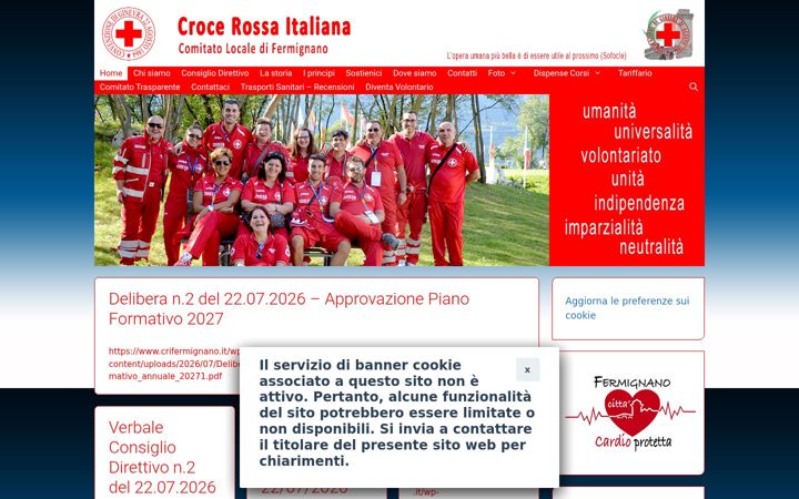 Screenshot of crifermignano.it