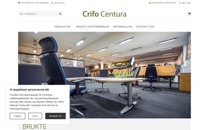 Ekrano kopija crifo-centura.no