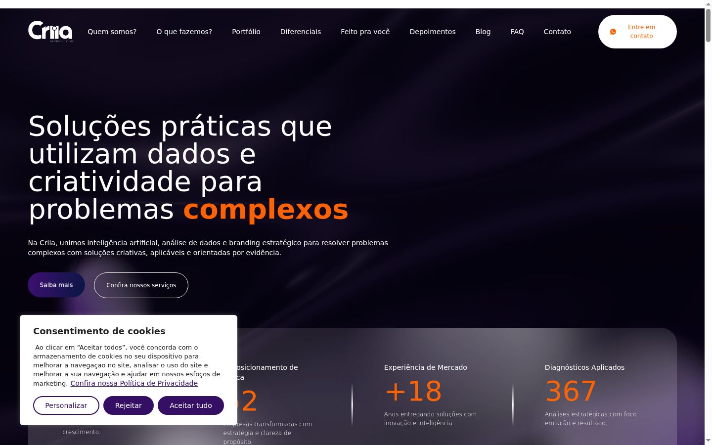 Screenshot tal-banner tal-kunsens muri qabel kwalunkwe interazzjoni
