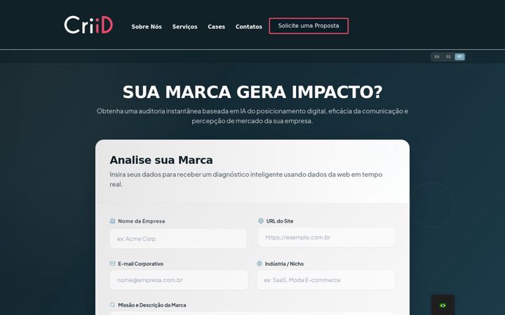 Screenshot ta' criid.com.br