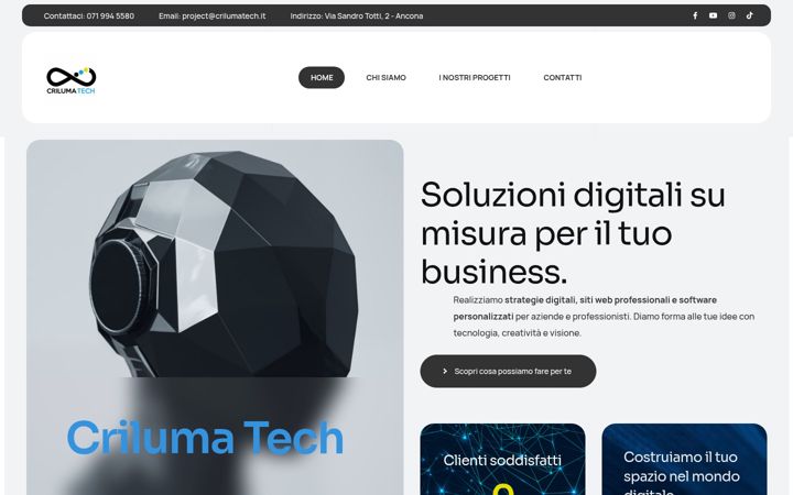 Screenshot of crilumatech.it