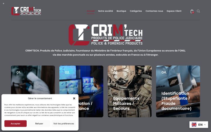 Ekrānuzņēmums no crim-tech.fr