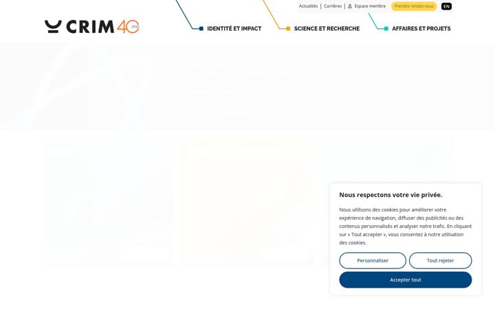 Screenshot of crim.ca