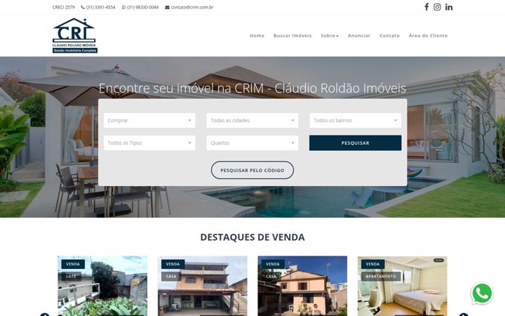 Screenshot of crim.com.br