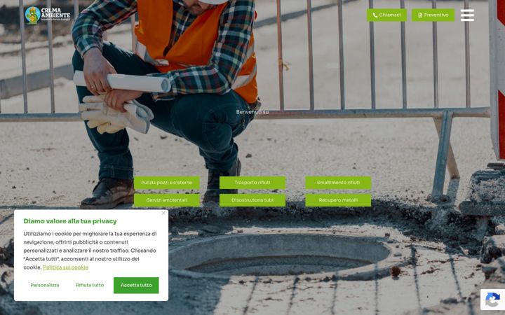 Screenshot of crimaambiente.it