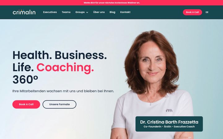 Screenshot of crimalin.com
