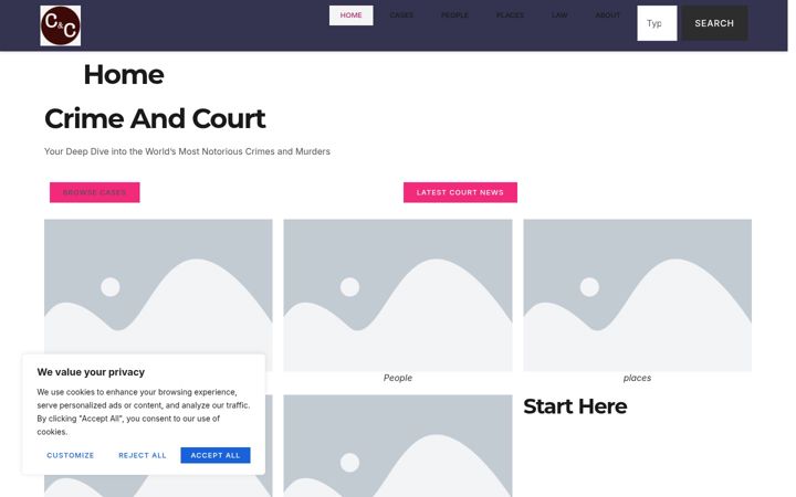 Screenshot of crimeandcourt.com