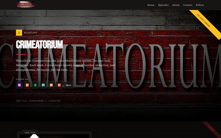 Screenshot of crimeatorium.com