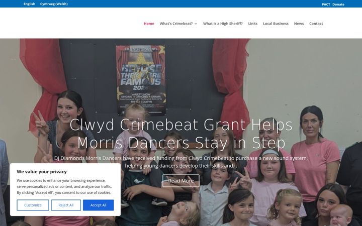 Screenshot of crimebeatnorthwales.co.uk