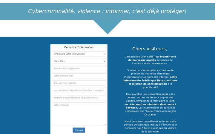 Screenshot of criminonet.com