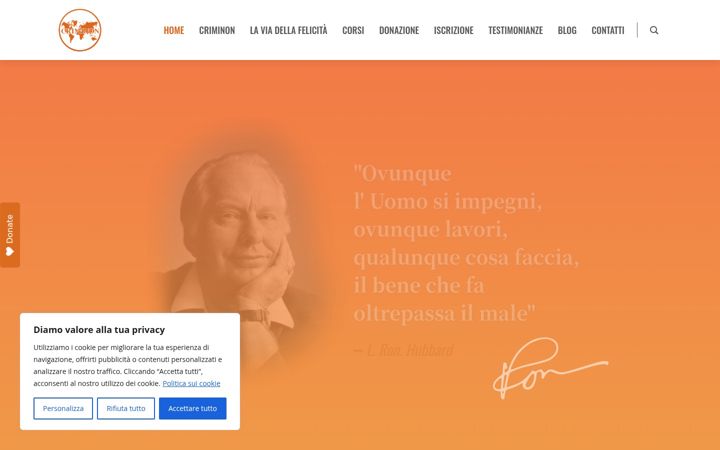 Snímek obrazovky criminonitalia.it