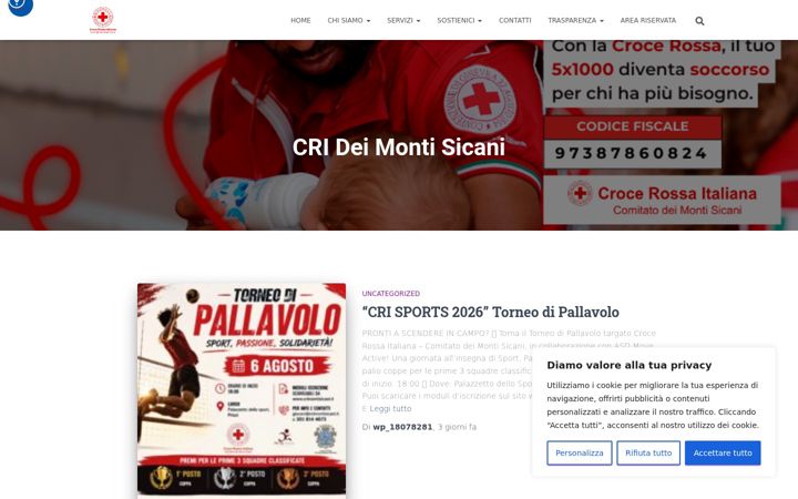 Screenshot of crimontisicani.it