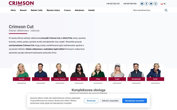 Ekrānuzņēmums no crimson-cut.pl